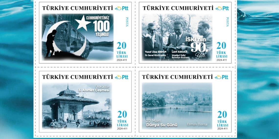 İSKİ’nin 90. Yılı ve Cumhuriyetimizin 100. Yılı Anısına Özel Pul ve Zarf Tasarımı